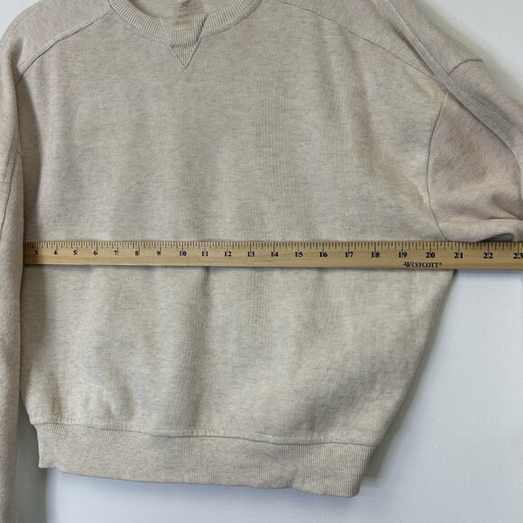 Rhone Signature Rib Crew Neck Sweater  Women’s Size XS Oatmeal Heather - Picture 6 of 9